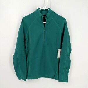 Marmot Women's XL Rocklin 1/2 Zip Jacket Pullover Lightweight Fleece Deep Jungle